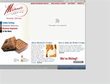 Tablet Screenshot of michaelscookies.com
